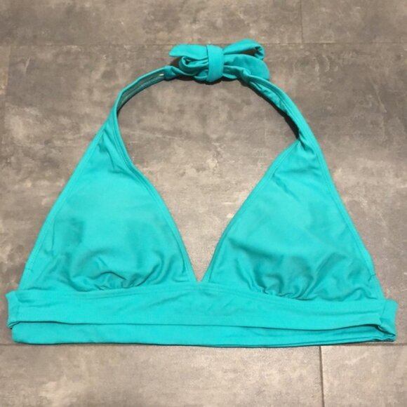 Aqua Halter Style Bikini Top/Swim Top - Picture 4 of 5